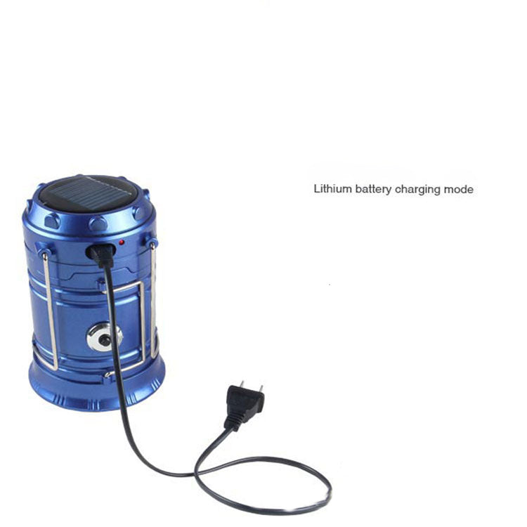 new solar charging type multifunctional telescopic camping lantern