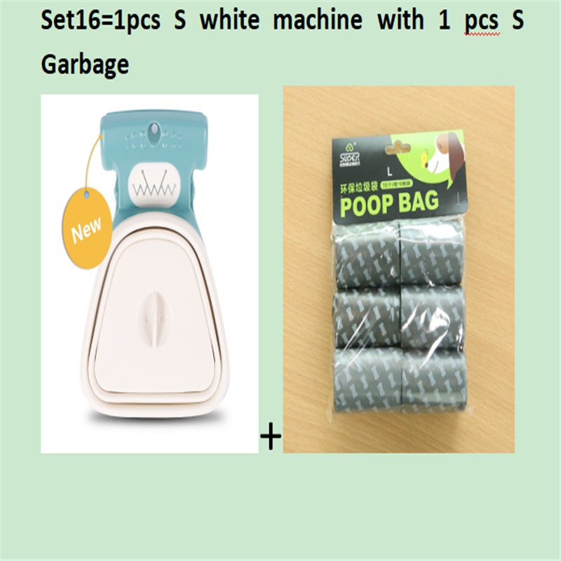 Pet Travel Foldable Pooper Scooper With 1 Roll Decomposable bags .