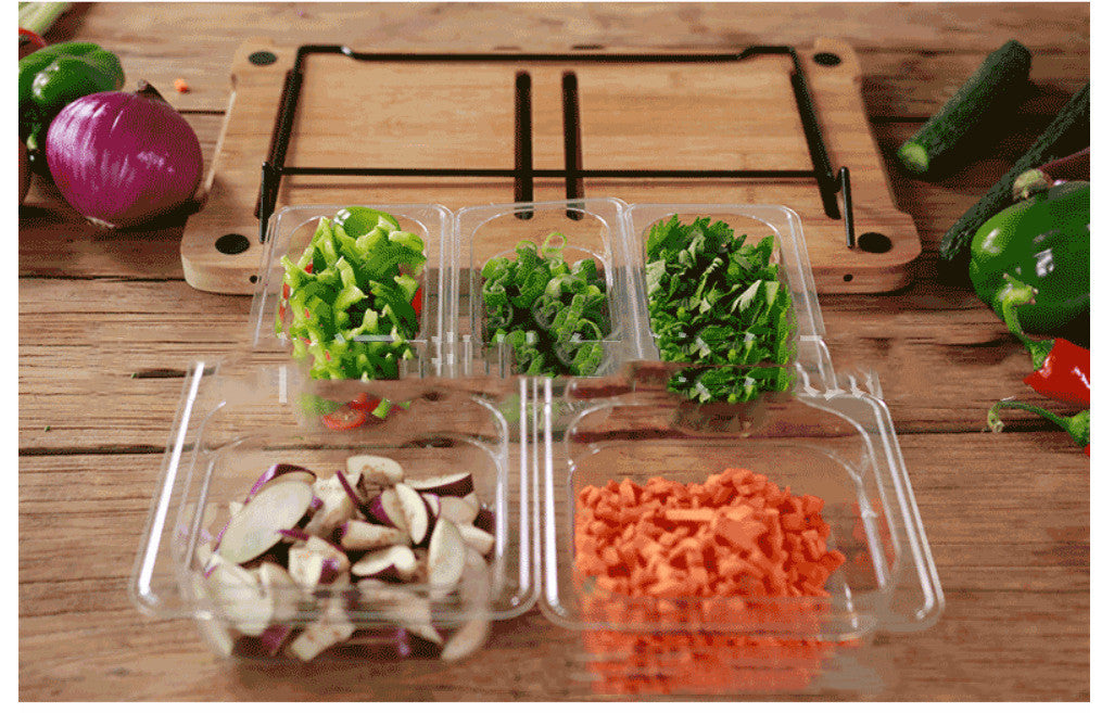 Vegetable Kitchen Cutting Board With  Storage Box