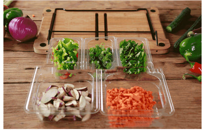 Vegetable Kitchen Cutting Board With  Storage Box