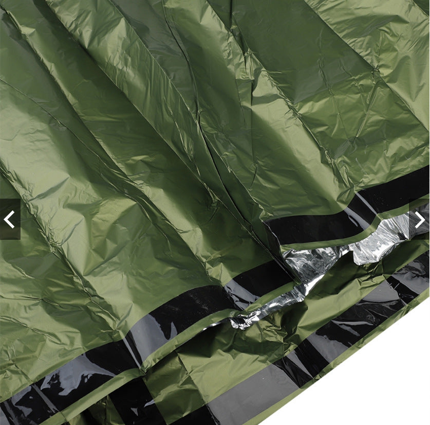 Custom Army Green Cold-Proof Thermal Insulation Emergency Sleeping Bag.