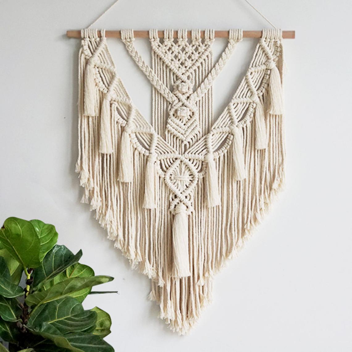 Hand-woven Pendant Macrame Wall Hanging