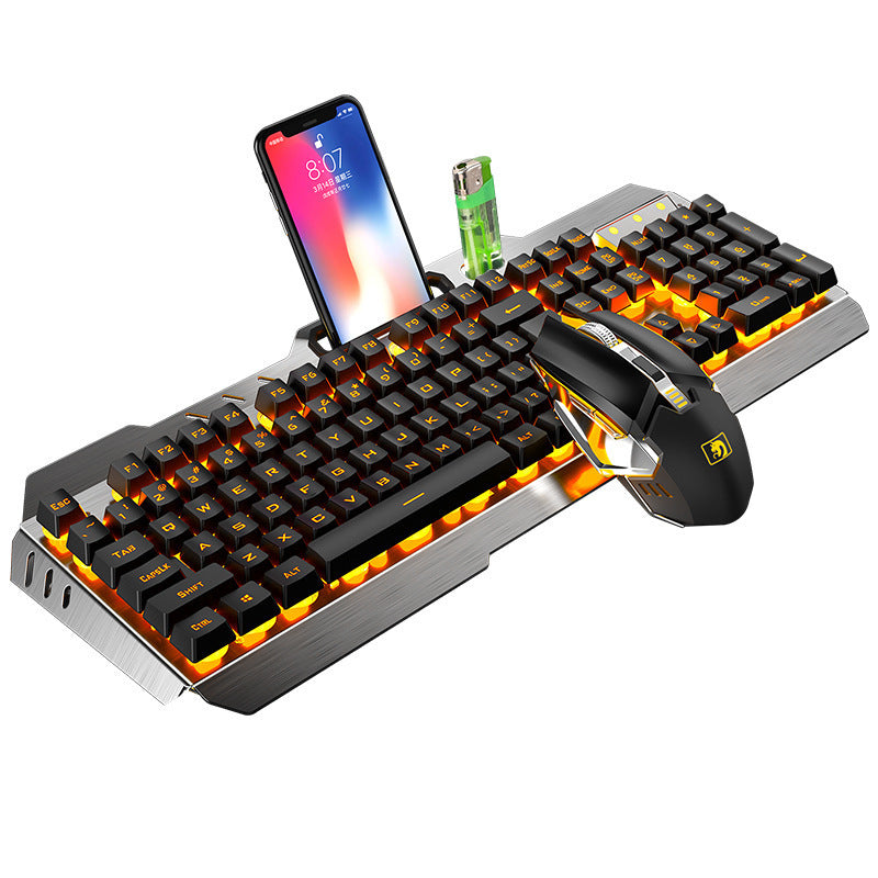 Xinmeng 670 Wireless Charging Keyboard And Mouse Set Game Luminous