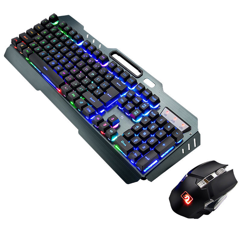 Xinmeng 670 Wireless Charging Keyboard And Mouse Set Game Luminous