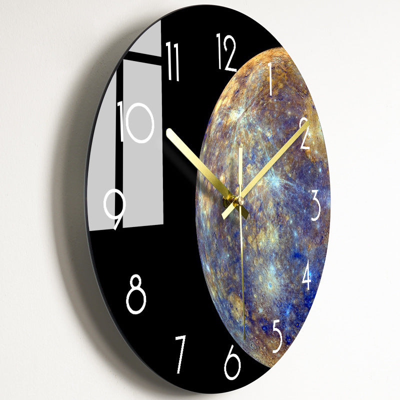 Luxury Silent Wall Clock Living Room Glass Clocks Wall