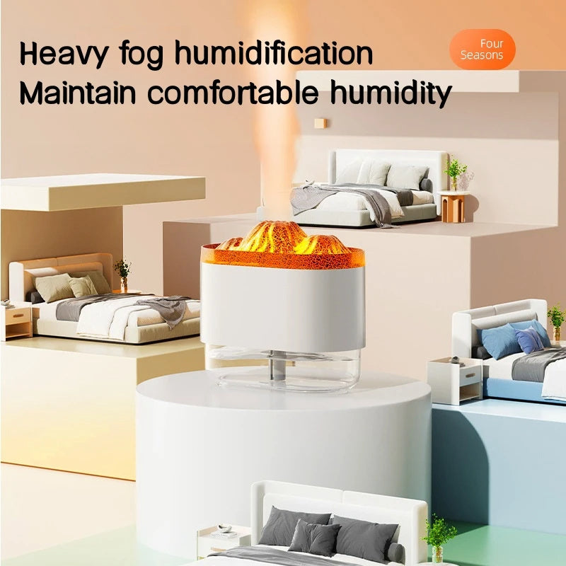 USB Volcano Air Humidifier 300ML Ultrasonic