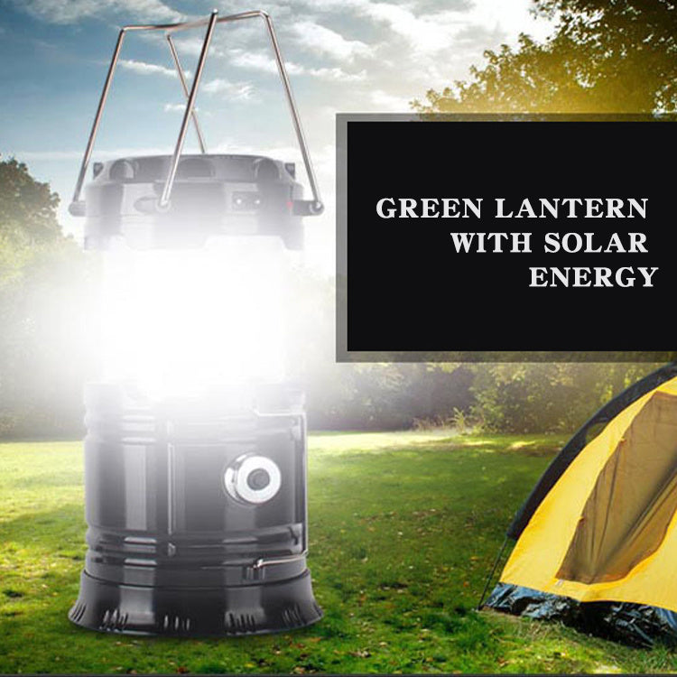 new solar charging type multifunctional telescopic camping lantern