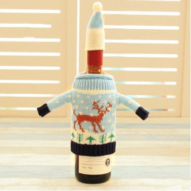 Knitted Christmas Bottle Set