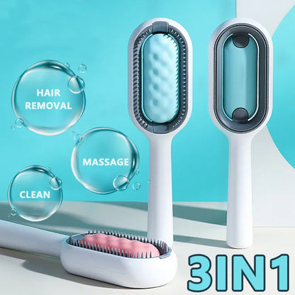 Cat Hair Brush With Water, Sticky Brush For Cats, 4 In-1