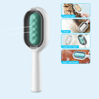 Cat Hair Brush With Water, Sticky Brush For Cats, 4 In-1