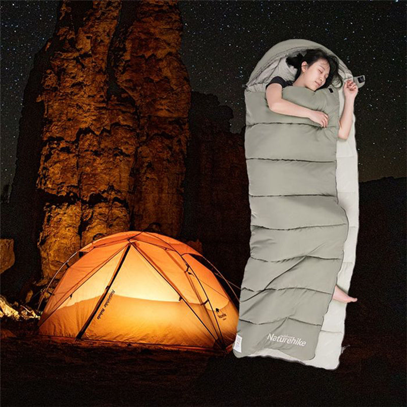 Envelope Hooded Cotton Sleeping Bag