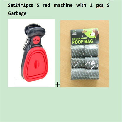 Pet Travel Foldable Pooper Scooper With 1 Roll Decomposable bags .
