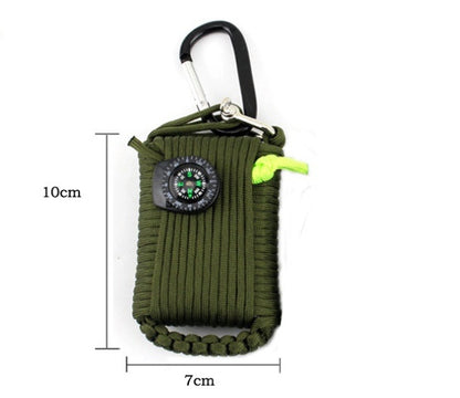Camping bag climbing umbrella rope equipment kit