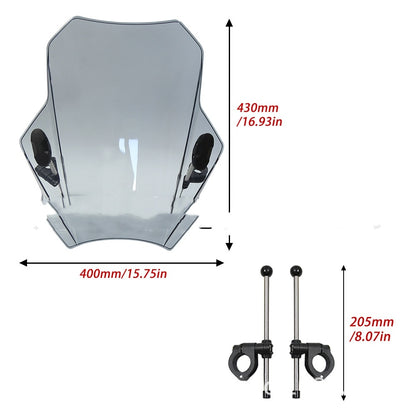 Suitable For Motorcycle Windscreen Gray
