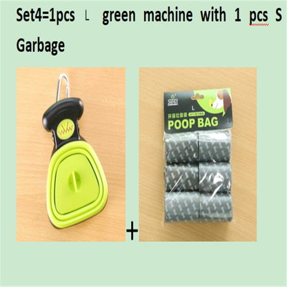 Pet Travel Foldable Pooper Scooper With 1 Roll Decomposable bags .