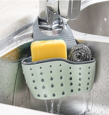 Kitchen Drain Holder Rubber Sponge Storage