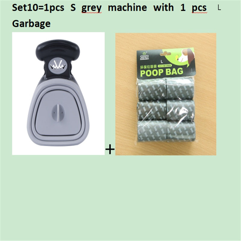 Pet Travel Foldable Pooper Scooper With 1 Roll Decomposable bags .