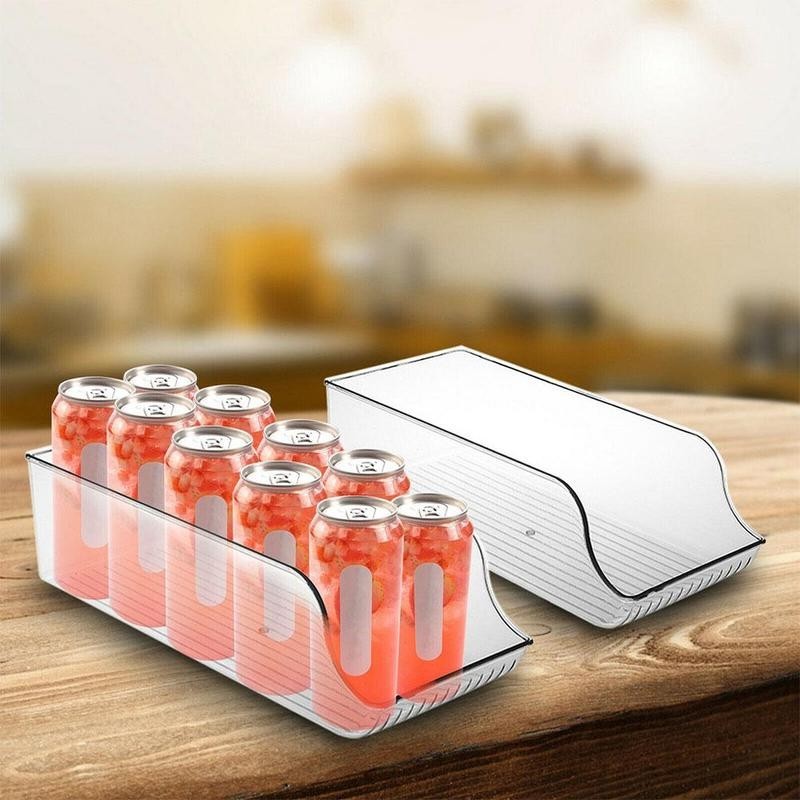 Refrigerator Organizer Beverage Transparent Holder For Fridge