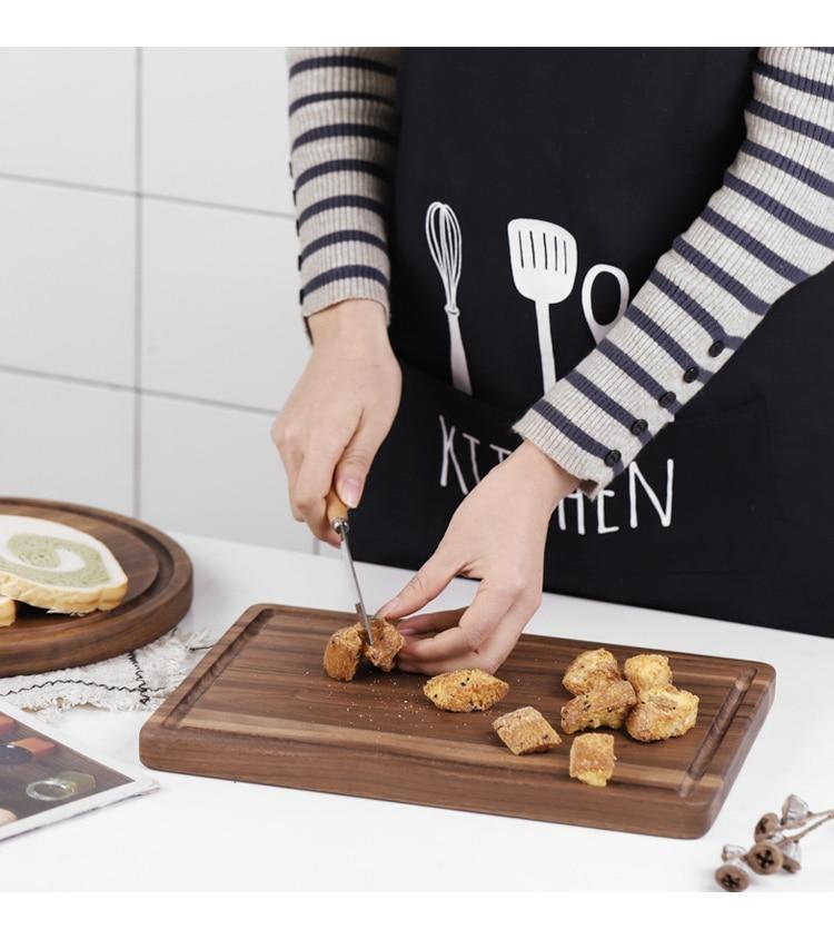 Black  Wood Cutting Board