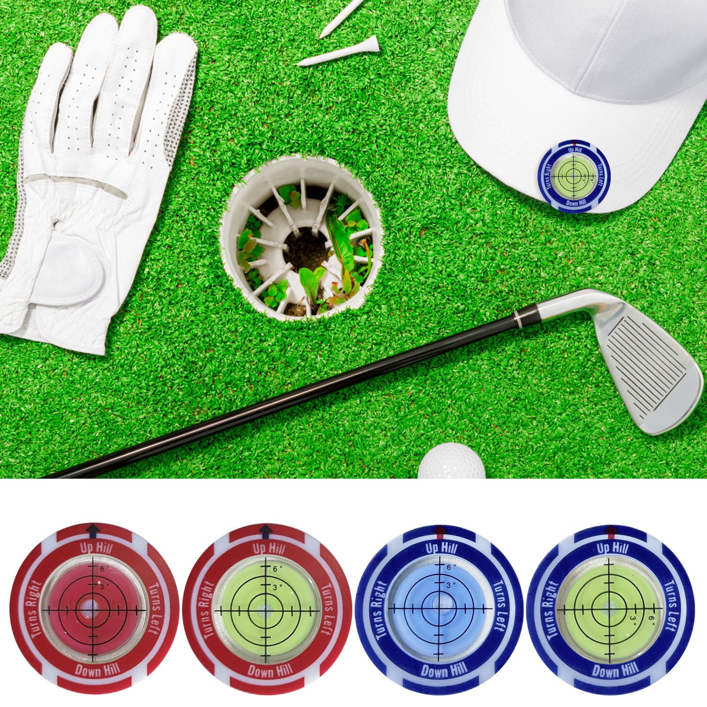 Golf Level Hat Clip Measurement