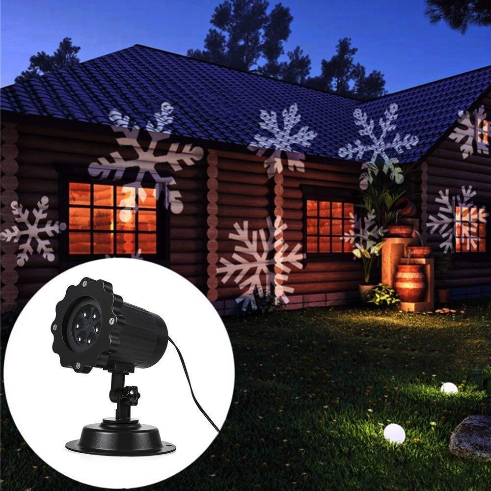 LED Christmas Blizzard Snowflake Laser Light