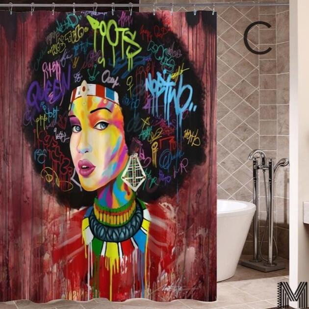 Art Design Graffiti  Curtain