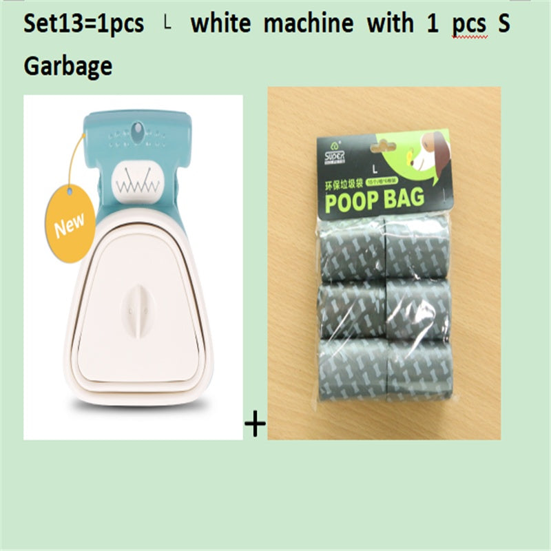 Pet Travel Foldable Pooper Scooper With 1 Roll Decomposable bags .