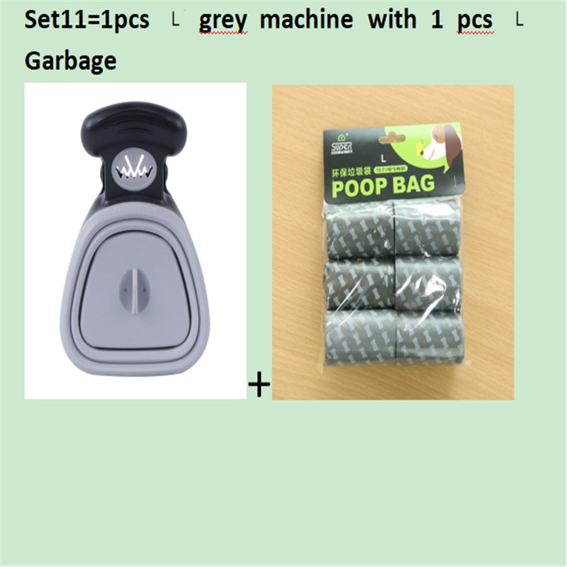 Pet Travel Foldable Pooper Scooper With 1 Roll Decomposable bags .