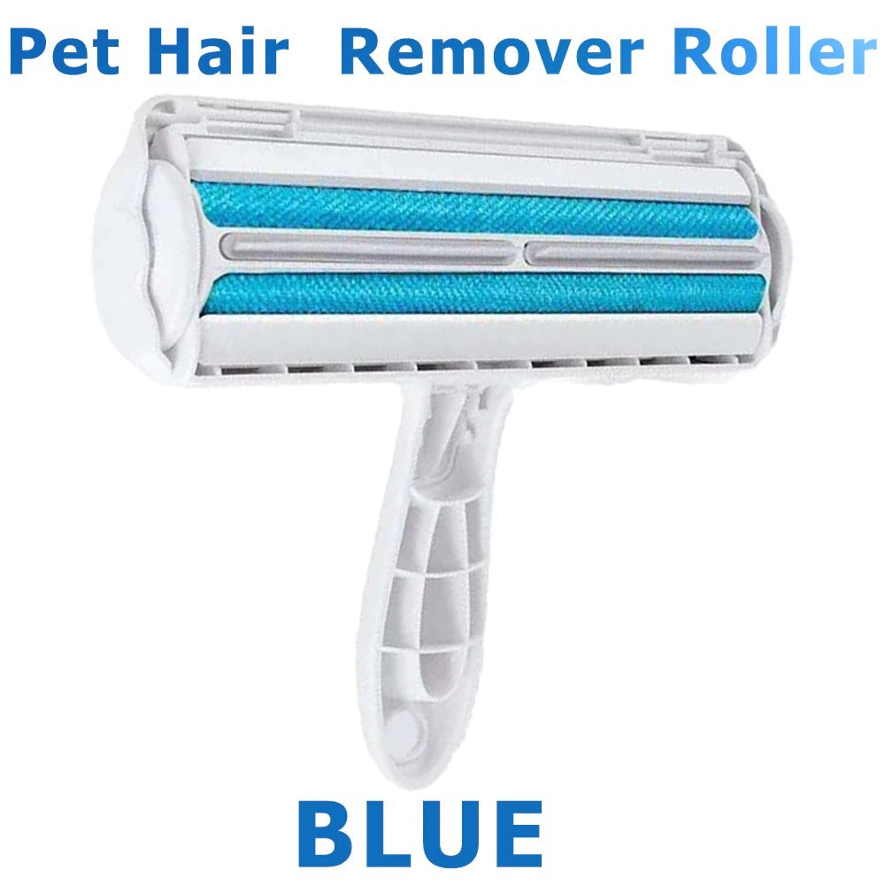 Pet Hair Roller Remover Lint Brush 2-Way for Dogs and  Cats.