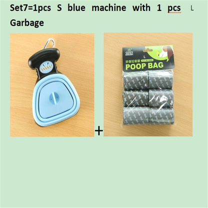 Pet Travel Foldable Pooper Scooper With 1 Roll Decomposable bags .