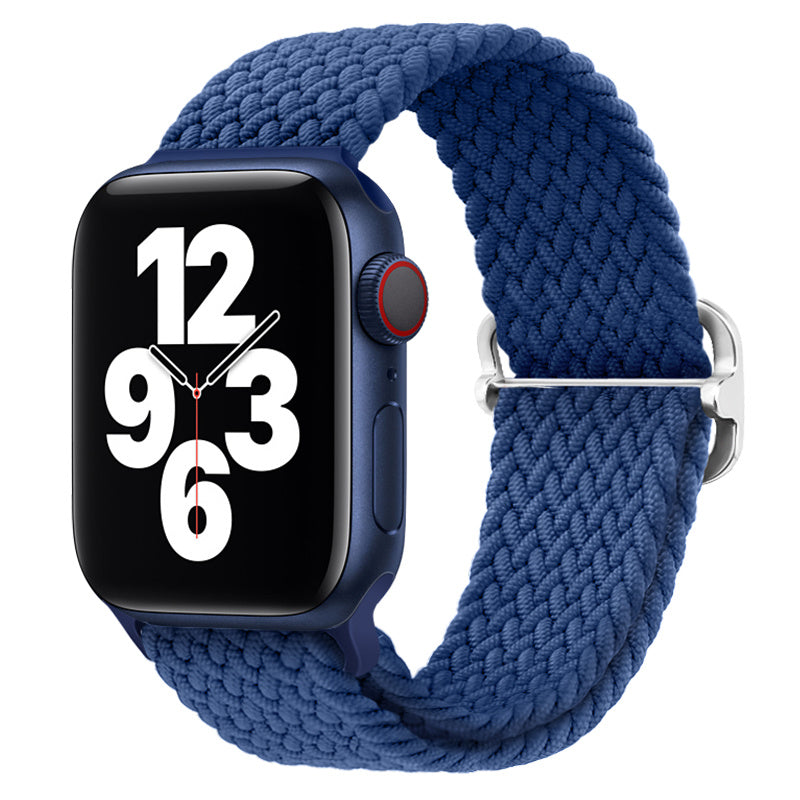 Double Loop Nylon Loop Woven Rainbow Watch Strap
