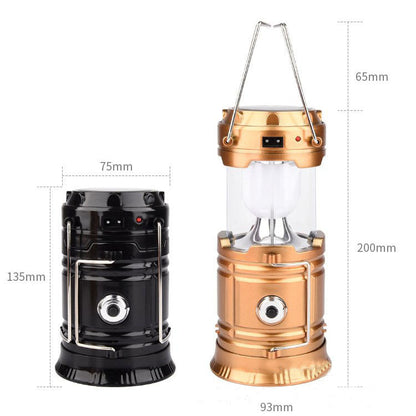 new solar charging type multifunctional telescopic camping lantern