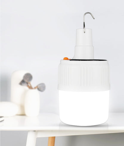 Rechargeable LED Bulb Lamp Remote Control Solar Charge