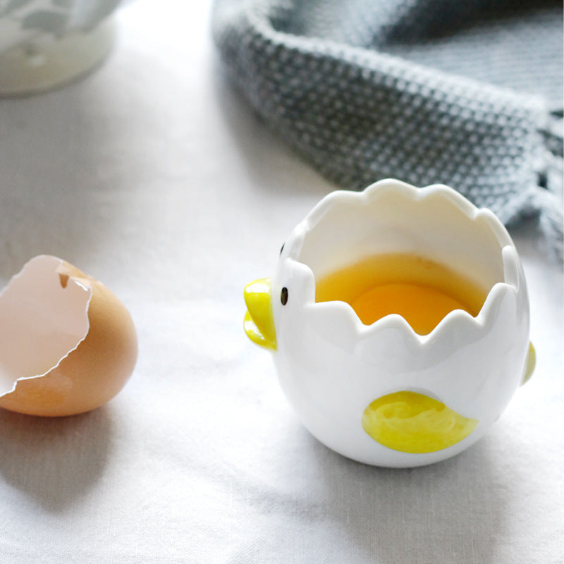 Cute Chicken Ceramic Egg White Separator