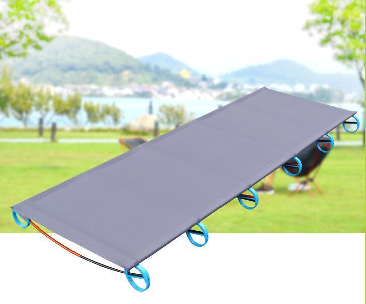 Concave and convex outdoor light aluminum alloy single camp bed
