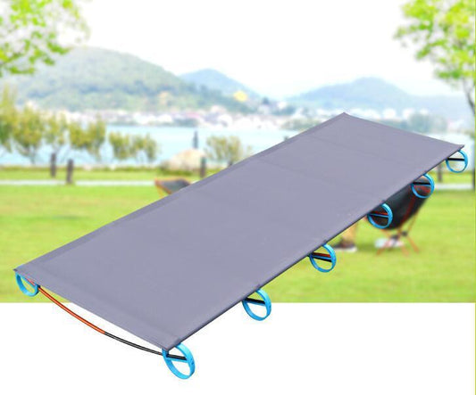 Concave and convex outdoor light aluminum alloy single camp bed