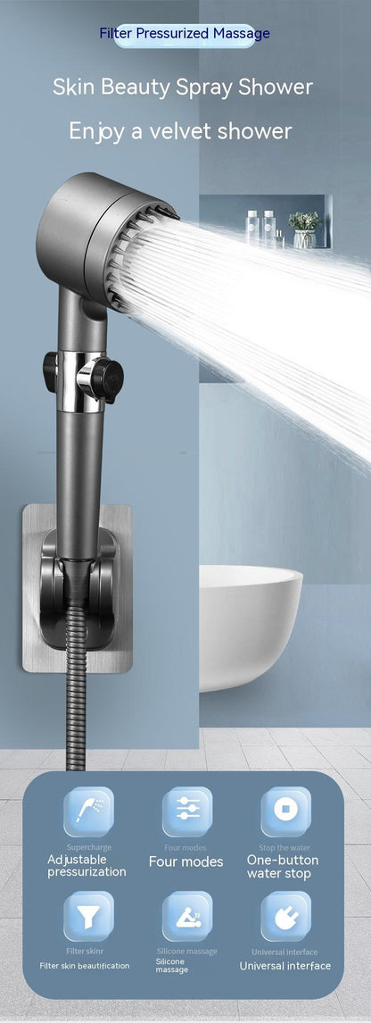 The Third Gear Adjustable Strong Supercharged Shower