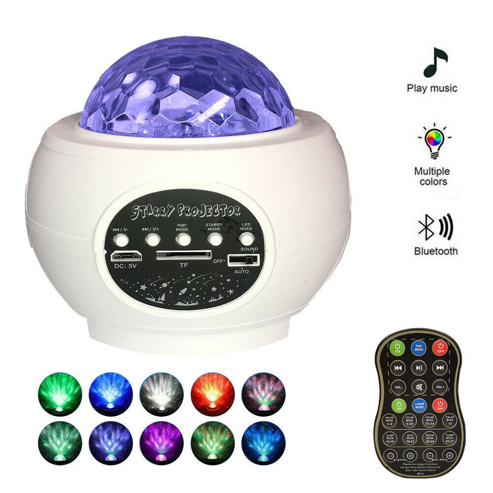 LED Star Ocean Wave Projector Night Light