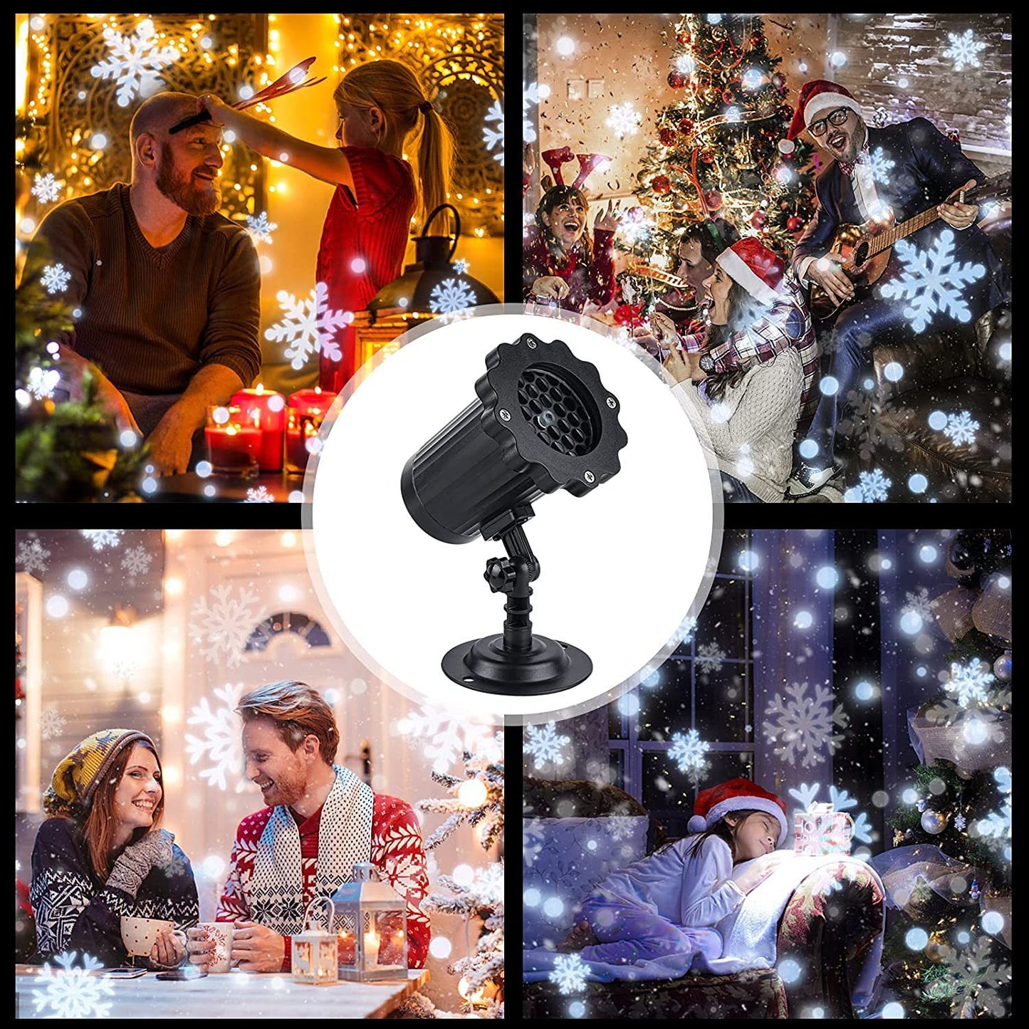 LED Christmas Blizzard Snowflake Laser Light