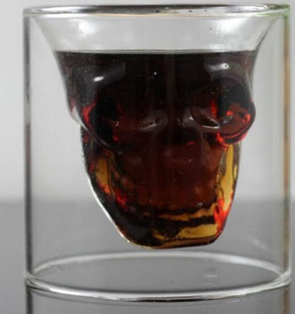 Skull Skull Double Transparent Glass