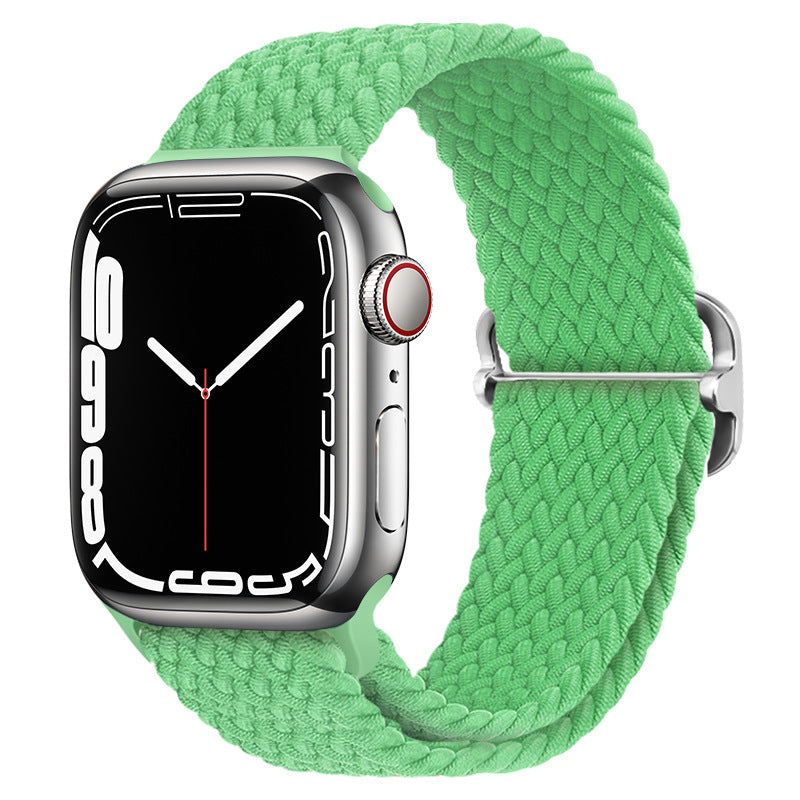Double Loop Nylon Loop Woven Rainbow Watch Strap