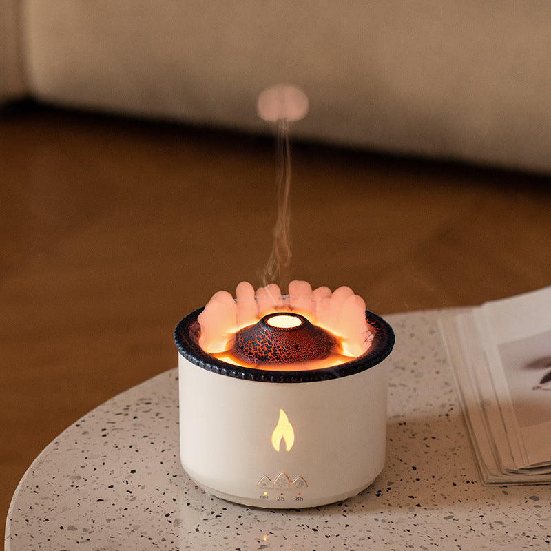 New Two-color Spray Ring Volcano Humidifier