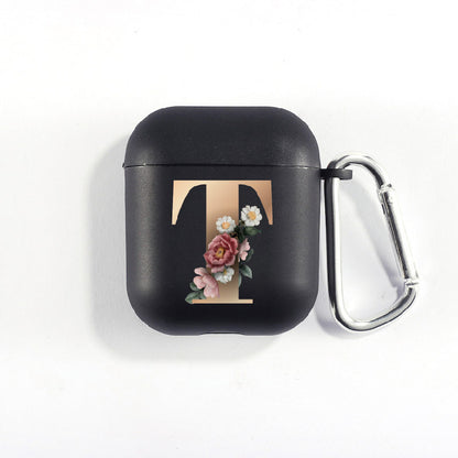 Matte Black Alphabet Airpods Case