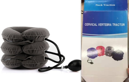 Portable traction cervical spine stretcher