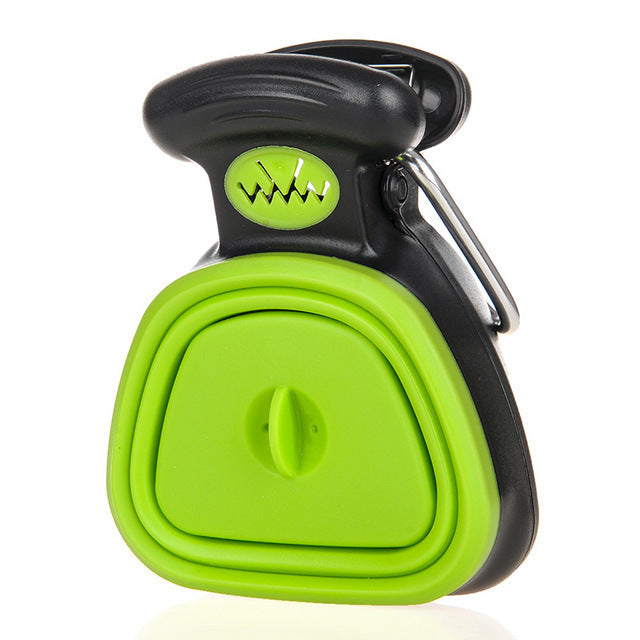Pet Travel Foldable Pooper Scooper With 1 Roll Decomposable bags .