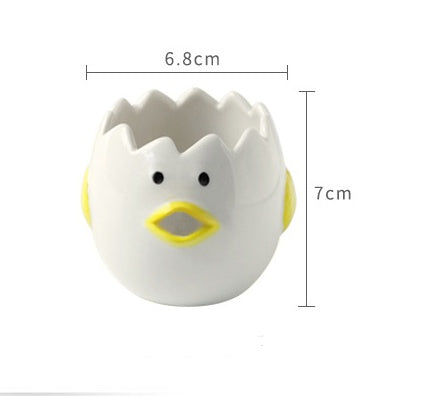 Cute Chicken Ceramic Egg White Separator