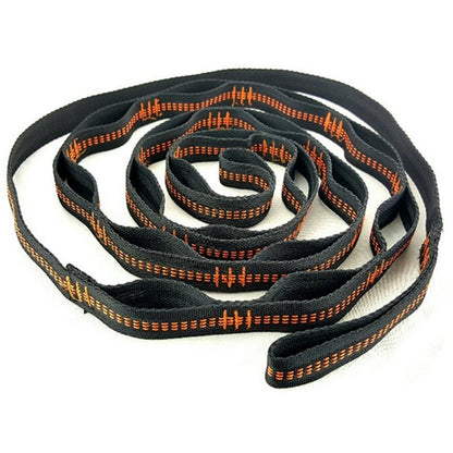 Outdoor hammock straps swing tree tied rope