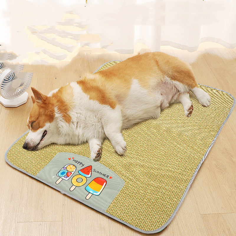 Pet Mat Ice Cool Grass Mat Dog's Nest
