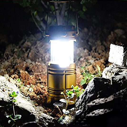 new solar charging type multifunctional telescopic camping lantern