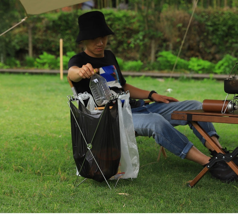 Camping Household Folding Garbage Bag Bracket